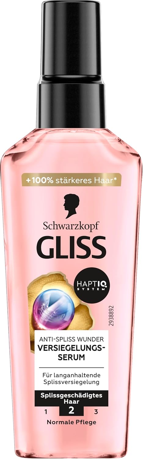 Gliss Sealing Serum Liquid Hair Serum with Almond Oil and Keratin 75ml