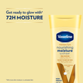 Vaseline Intensive Care Nourishing Moisture Body Lotion, Fast-Absorbing, Vaseline Jelly, 200ml