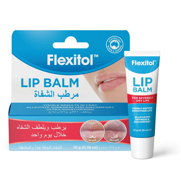 Flexitol Lip Balm Moisturizing Formula with Urea and Cocoa Butter 10 g