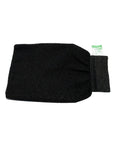 Spa System Moroccan Bath Loofah Mitt Black Soft Exfoliating Body Scrubber