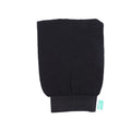 Spa System Moroccan Bath Loofah Mitt Black Soft Exfoliating Body Scrubber