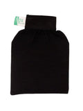 Spa System Moroccan Bath Loofah Mitt Black Soft Exfoliating Body Scrubber