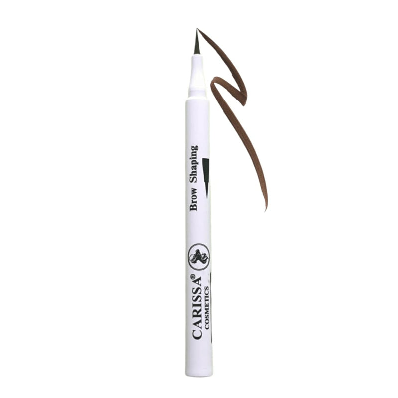 Carissa Eyebrow Shaping Pen Natural Formula Built-In Blending Brush Dark Brown