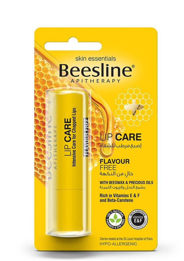 Beesline Lip Balm Beeswax Moisturizing Lip Care Flavor Free 4 g