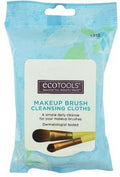 EcoTools Daily Makeup Brush Cleansing Cloths, Plant-Based, 25 Count