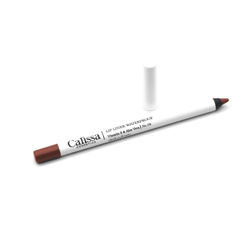Carissa Lip Liner Pencil Waterproof Creamy Vitamin E Aloe Vera Pink #08