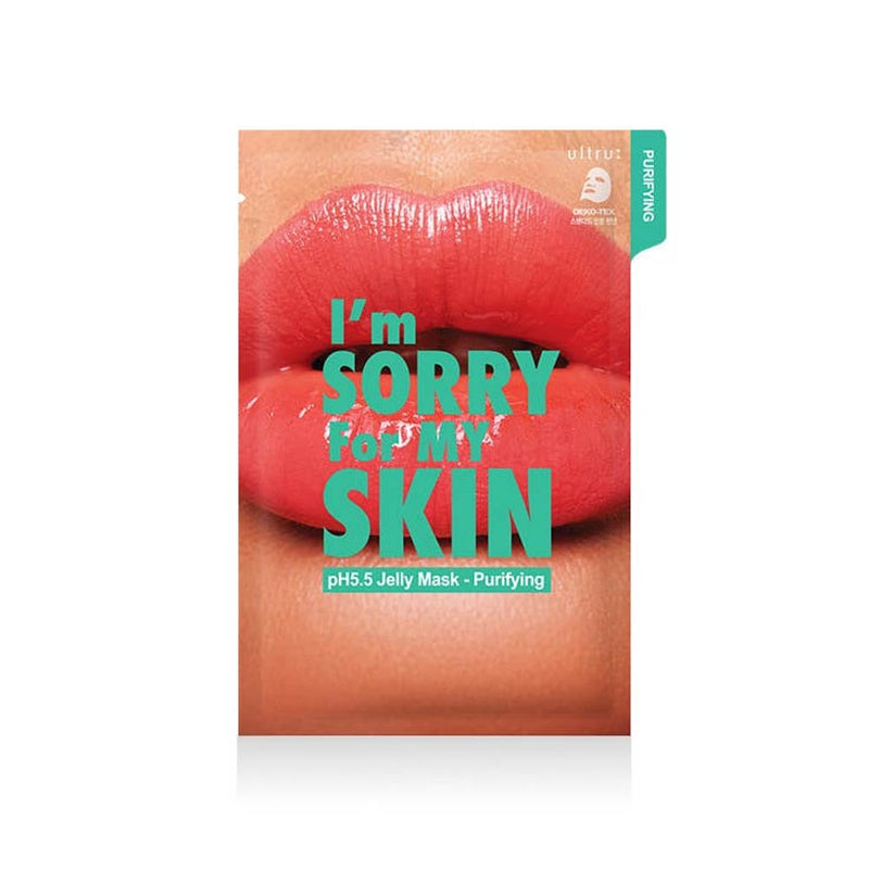 I'm SORRY For MY SKIN pH 5.5 Purifying Jelly Sheet Face Mask with Charcoal, 33 ml