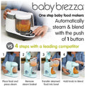 Baby Brezza One Step Baby Food Maker Deluxe Steam and Blend Food Processor, 3.5 Cup, 12-Piece System