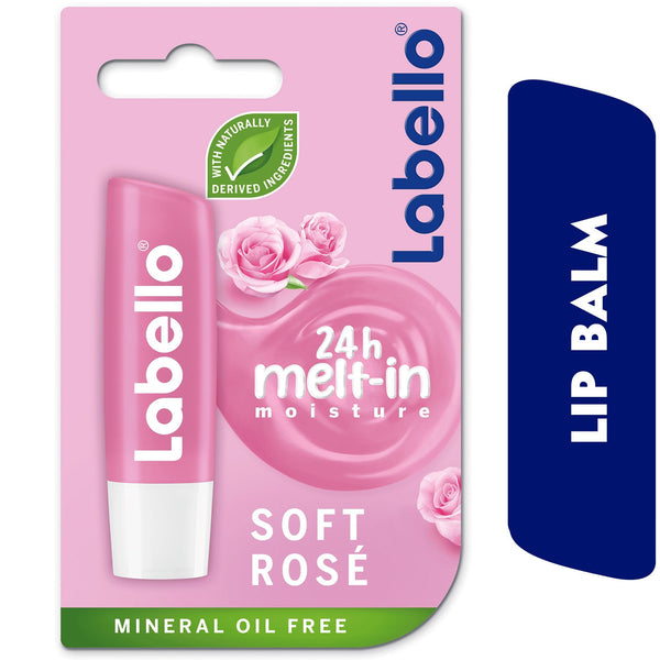 Labello Moisturizing Lip Balm Soft Rose Rose Shine