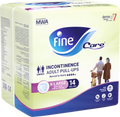 Fine Care X-Large Disposable Pull-Up Pants, DermaPro7 Absorbency, Unisex, Size 14