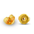Studex Metal Stud Earrings 316 Stainless Steel 24K Gold Plated 1 Pair