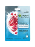 Garnier Hydra Bomb Paper Face Mask Pomegranate Extract Hyaluronic Acid