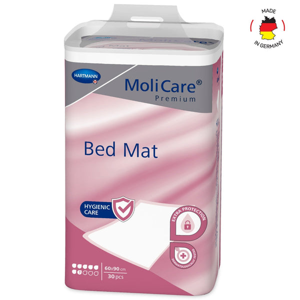 MoliCare Premium Bed Mat Disposable Absorbent Underpads 7 Drops Pack of 30