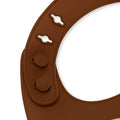Skip Hop Zoo Fold & Go Silicone Bib Monkey Adjustable Neck Strap