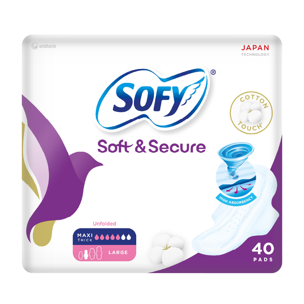 Sofy Maxi Large With Wings Sanitary Pads 30+10 Pack