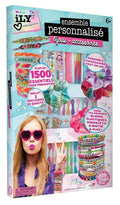 We Cool Ily DIY Deluxe Jewelry Accessories Kit, Friendship Threads, Beads, Charms and Scrunchie Supplies, 1500+ Pieces
