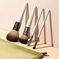 EcoTools On-The-Go Style Makeup Brush Kit, 4-Piece Vegan Synthetic Travel Set with Makeup Brush Bag