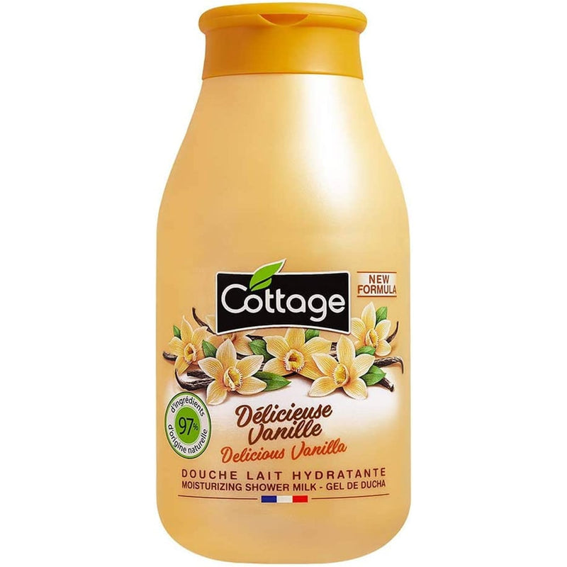 Cottage Shower Gel Softening Vanilla Fragrance Neutral pH 250 ml