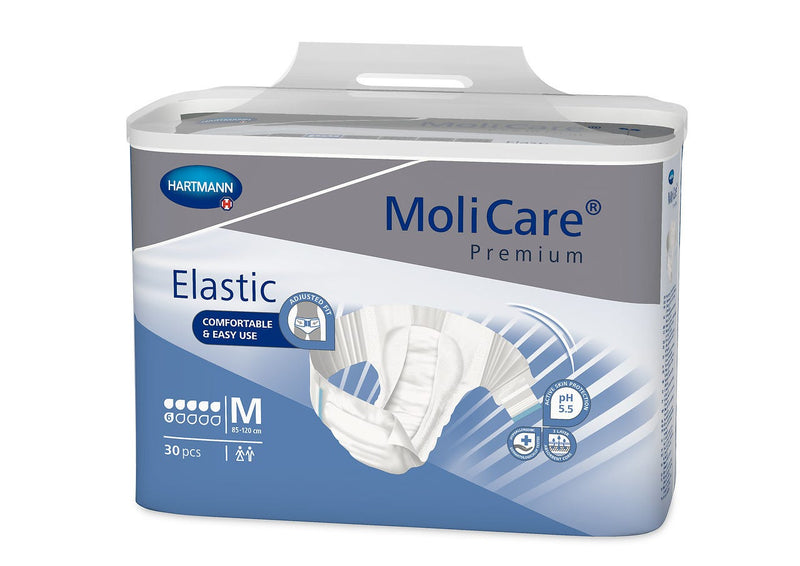 Molicare Premium Elastic Adult Slip Diapers 6 Drops Size M Pack of 30