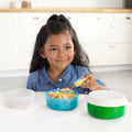 Skip Hop Zoo Smart Serve Non-Slip Bowls Giraffe, 3 Bowls with Lid