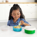 Skip Hop Zoo Smart Serve Non-Slip Bowls Giraffe, 3 Bowls with Lid