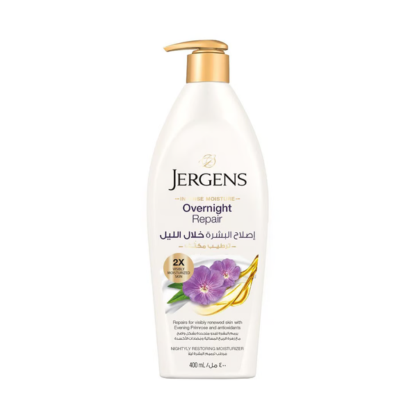 Jergens Overnight Repair Moisturizing Lotion Rich Hydration 400ml