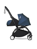 Stokke YOYO2 Stroller Frame with Newborn Pack, Black Frame, Blue, Birth to 9 kg