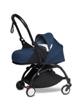 Stokke YOYO2 Stroller Frame with Newborn Pack, Black Frame, Blue, Birth to 9 kg