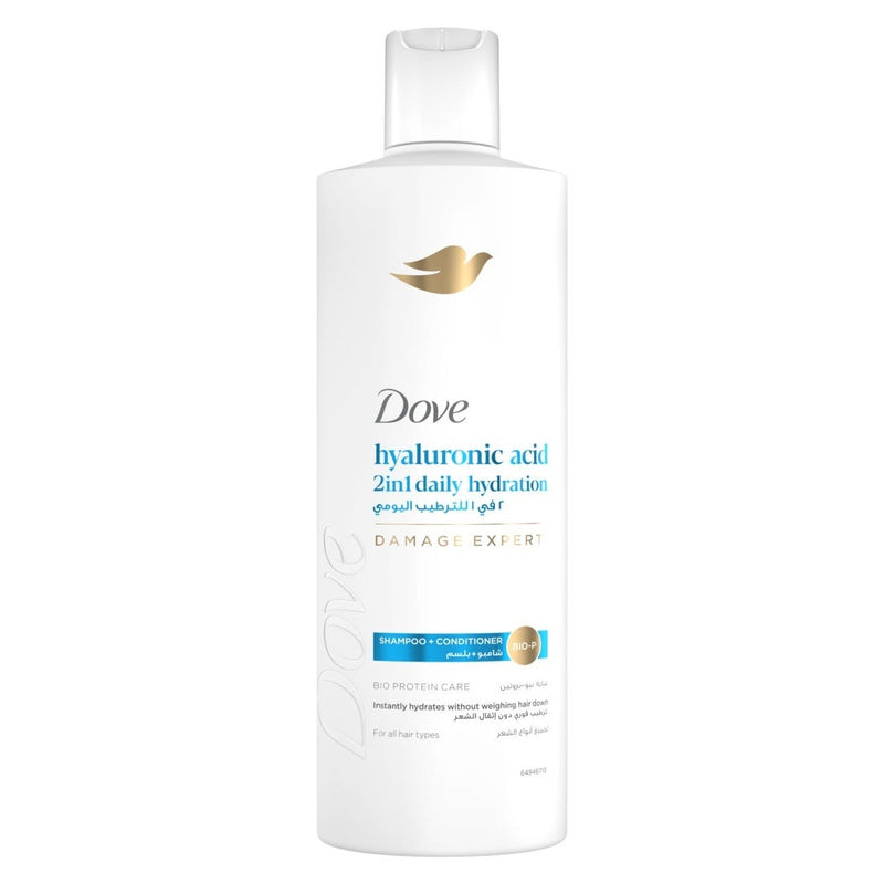 Dove Daily Moisture 2-in-1 Shampoo and Conditioner Liquid Pro-Moisture Complex 400ml
