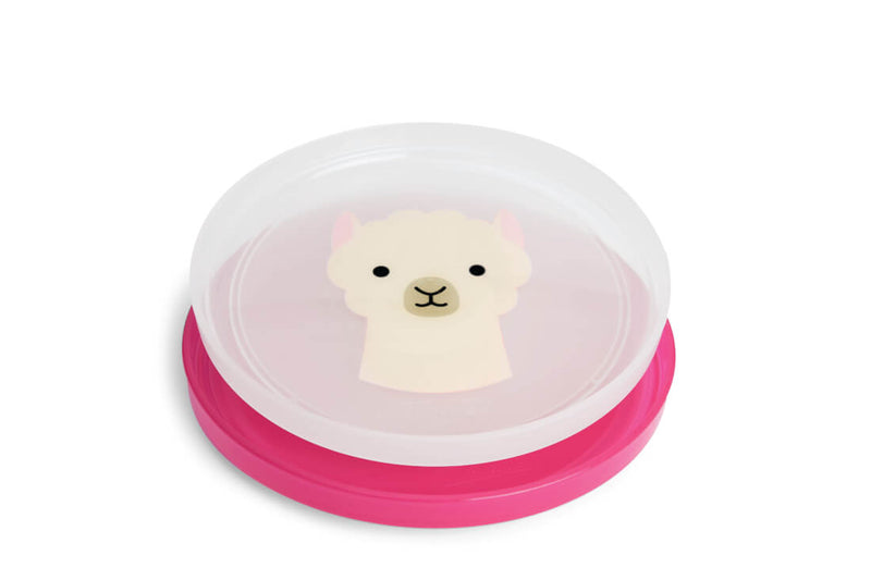 Skip Hop Zoo Smart Serve Non-Slip Feeding Plates Llama, 2-Piece Set
