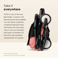 Stokke YOYO2 Stroller Frame with Newborn Pack, Parent-Facing Lie-Flat Seat, Ginger, Birth to 9 kg