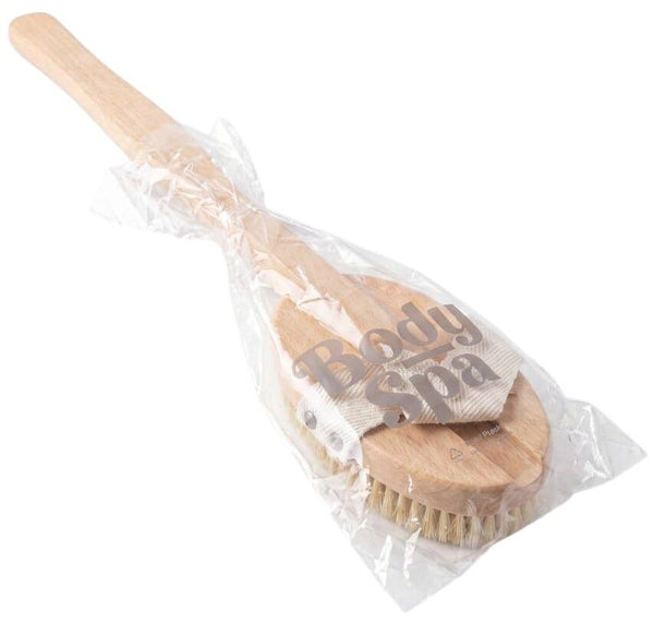 Body Spa Body Massage Brush, Beech Wood Handle and Natural Bristles