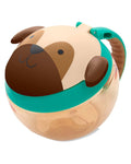 Skip Hop Zoo Snack Cup Pug No-Spill Snack Container with Handle
