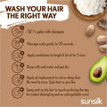 SUNSILK Shea Butter Conditioner with Avocado 350ml for Frizz Control