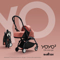 BABYZEN YOYO2 Stroller Black Frame with Newborn Pack 0+ Stone, Birth to 9 kg