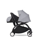 BABYZEN YOYO2 Stroller Black Frame with Newborn Pack 0+ Stone, Birth to 9 kg