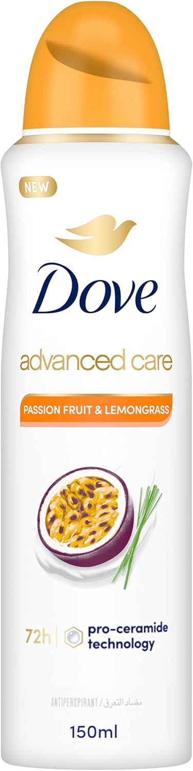 Dove Advanced Care Deodorant Spray Fresh Passion Fruit & Lemongrass 150ml
