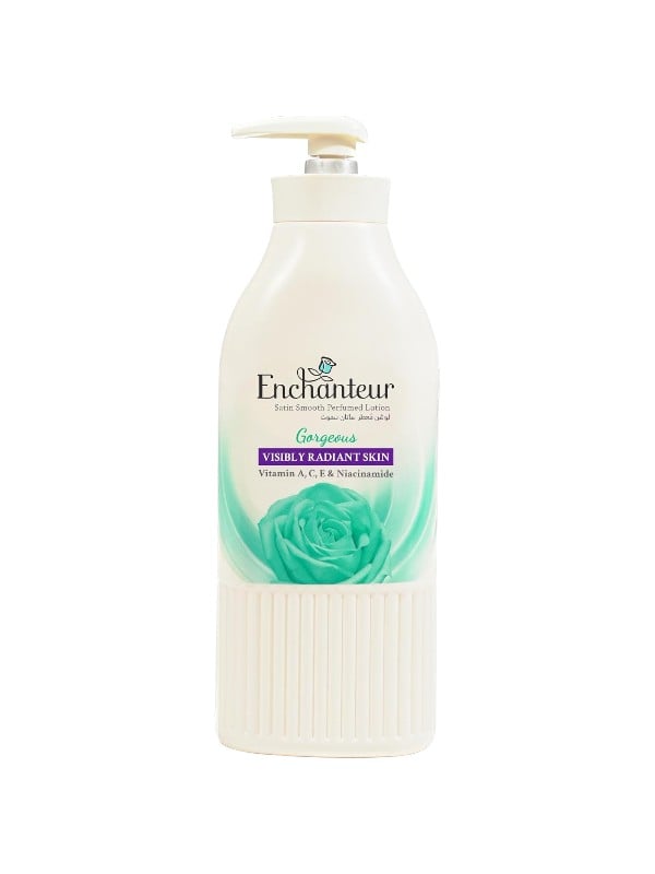 Enchanteur Satin Smooth Gorgeous Body Lotion Moisturizing Floral Fragrance 500ml