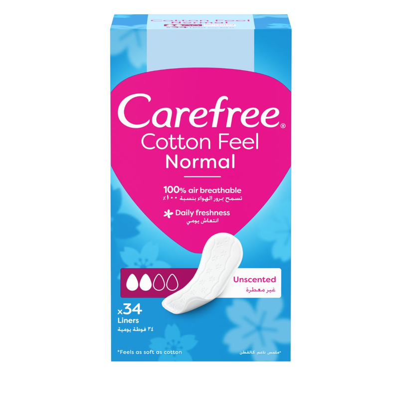 Caref Ree Cotton Pantyliners Unscented