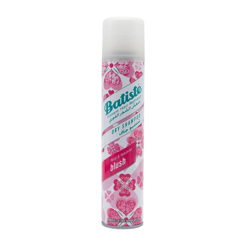 Batiste Floral and Flirty Blush Dry Shampoo Spray, Oil-Absorbing Floral Scent, 200 ml