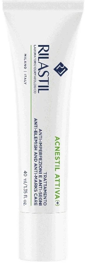 Rilastil Acnestil Attiva+ Lightweight Anti-Blemish Face Cream with Niacinamide, 40 ml