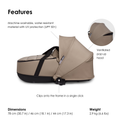 Stokke YOYO2 Baby Stroller Bundle, Black Frame, Taupe Newborn Shell