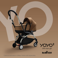 Stokke YOYO2 Baby Stroller Bundle, Black Frame, Taupe Newborn Shell