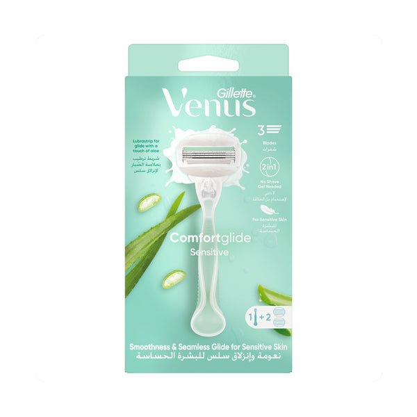 Gillette Venus Comfortglide Sensitive Aloe Vera Women's Razor Kit