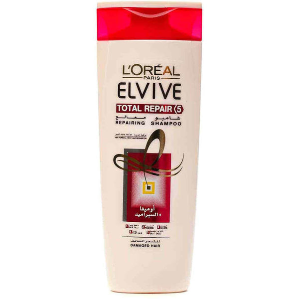 L'Oreal Paris Elvive Total Repair 5 Shampoo Liquid Protein Ceramide Damaged Hair 400 ml