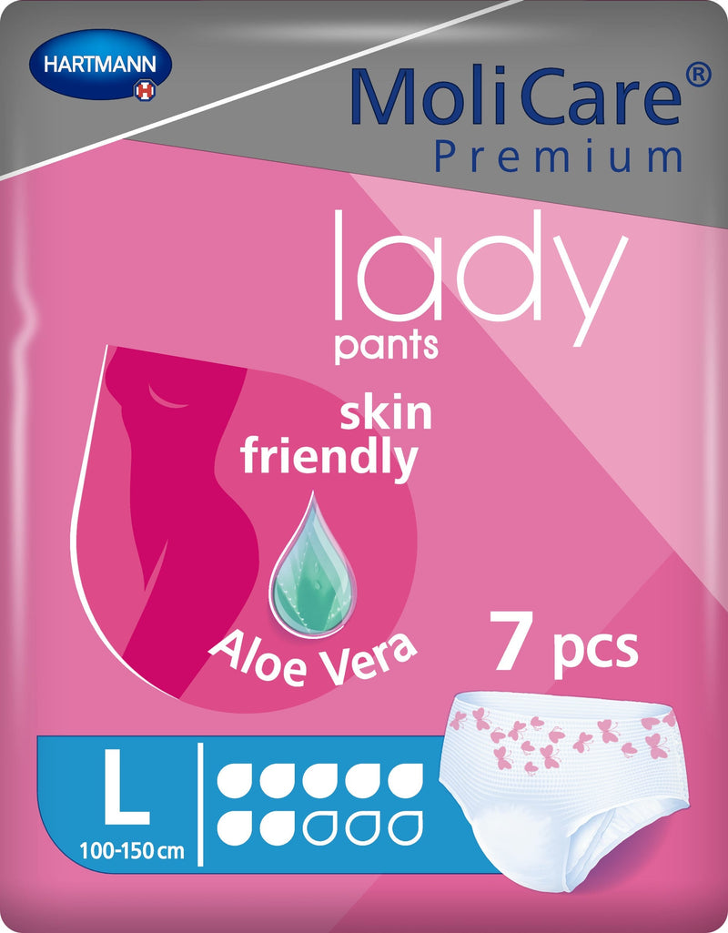 Molicare Premium Lady Pants 7 Drops Incontinence Pads Size L, 7 Pieces