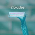 Venus Women's Disposable Razors, 2-Blade, MoistureRich Strip, 8 + 4 Count