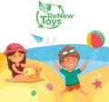 Mondo Cry Babies Renew Beach Bucket Set 17 cm Recycled Plastic with Accessories