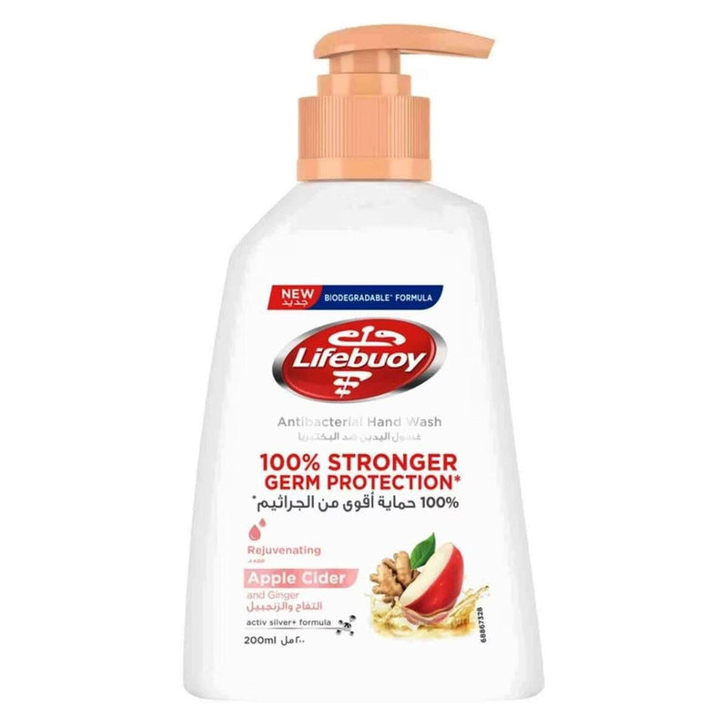 Lifebuoy Apple & Ginger Hand Wash, Biodegradable Formula, 200 ml