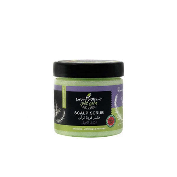 Jardin d'Oleane Rosemary Scalp Scrub Exfoliating Formula Argan Oil Vitamin E 250 g